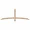 Ekena Millwork Bellingham Smooth Timber Gable Bracket, Douglas Fir, 72"W x 27"H x 3 1/2"D x 3 1/2"F, 9/12 Pitch GBW072X27X0404BEL00SDF - alternate 1